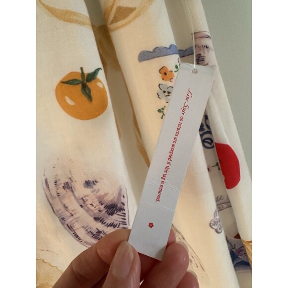 NWT Lisa Says Gah Grace Food Print Midi Dress Buon Appetito Pasta Italy 2XL - Picture 14 of 16